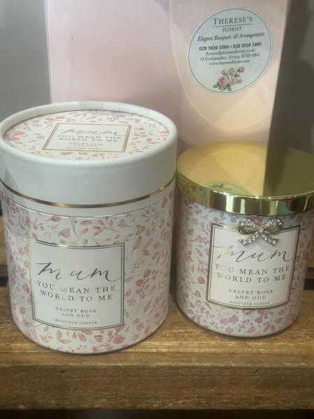 Mum candle