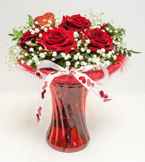 With Love Rose Vase