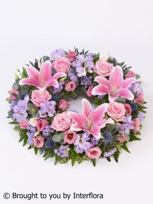 Rose and Lily Wreath