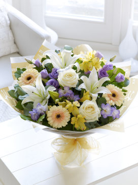 Soft Pastels Scented Sympathy Hand-tied